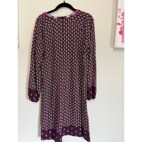 Coldwater Creek Tunic Dress Womens Petite M Purple Floral Knee Length Boho - Picture 7 of 7